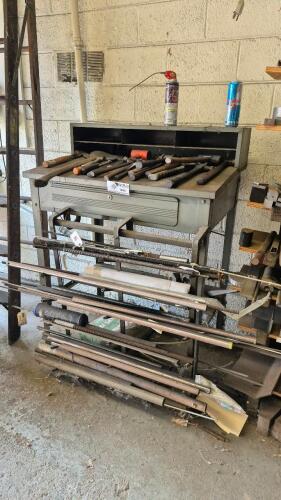 Cantilever Rack With Assorted Contents