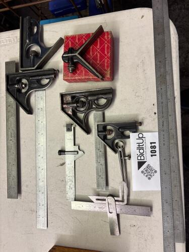 Starrett Combination Squares, Steel Rules, And Bevel Gauge