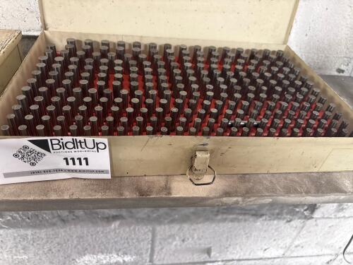 Pin Gage Set .253"&ndash;.375" Minus