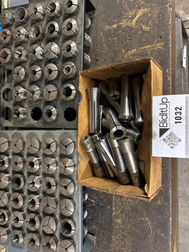 Assortment of Collets With Metal Stands
