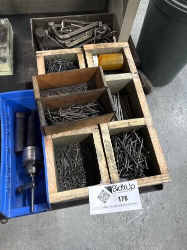 Assorted Dowel Pins, Fixture Hardware, And Keyed Drill Chuck