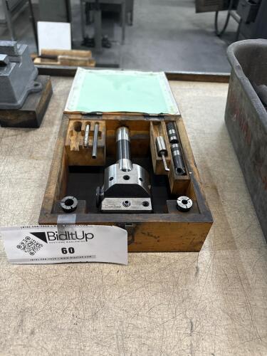 Adjustable Boring Head Set In Wooden Case
