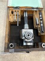 Adjustable Boring Head Set In Wooden Case - 3
