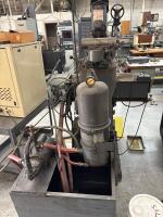 Bridgeport Vertical Head Custom Dual-Spindle Drilling/Tapping Fixture with Linear Slide and Coolant Pan - 8
