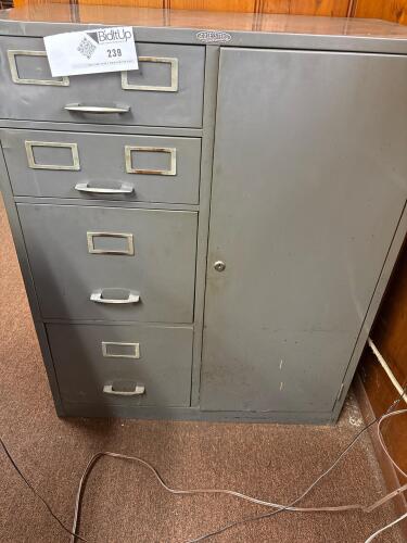Filing Cabinet With Integrated Safe