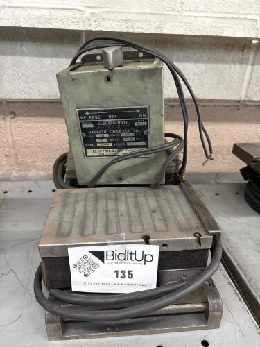 lectro-Matic Magnetic Chuck Control With Pair Of Electromagnetic Chucks
