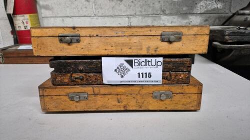 Three Sets Of Gauge Blocks In Wooden Cases