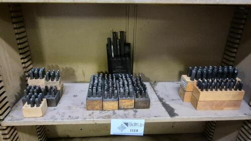 Steel Letter And Number Stamp Sets In Wooden Index Blocks