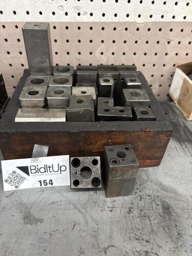 Assorted Precision Fixture/Setup Blocks In Wood Tray