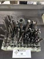 Lot of Assorted Reamers and Drills With Stand