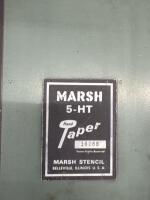Marsh Manual Gummed Tape Dispenser Hand Taper + Cart And Contents - 3
