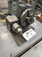 Manual Indexing Fixture With Perforated Faceplate And Tailstock On Base - 2