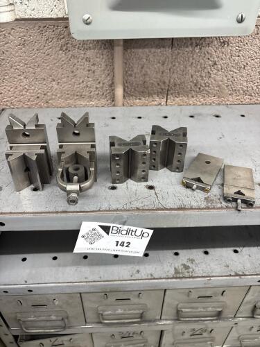 Lot of Assorted V-Block Fixtures