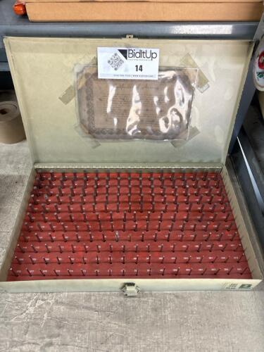 Vermont Gage Division Pin Gage Set .061 - .250 Plus B Series