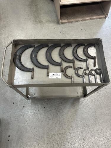 Assorted J.T. Slocomb Micrometers + Cart