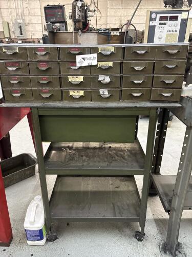 Heavy-Duty Steel Top Cabinet And Assorted Shop Tools
