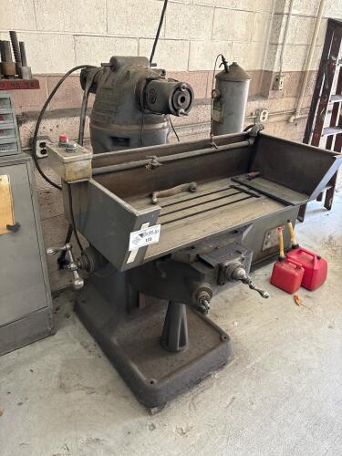 **Bridgeport Knee-Type Base With T-Slotted Table And Integrated Coolant/Dielectric Pan