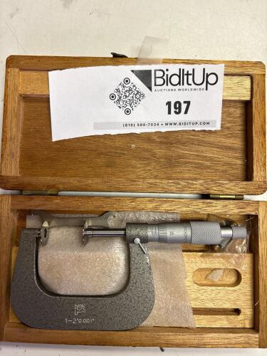 NSK Micrometer With Wooden Case