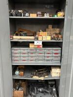 Metal Cabinet With Small Parts Drawers, Electrical Components And Tooling