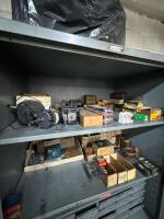 Metal Cabinet With Small Parts Drawers, Electrical Components And Tooling - 2