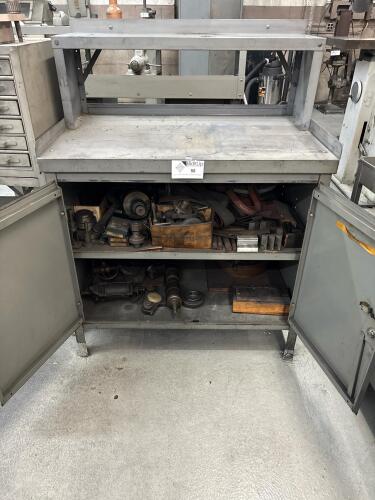 Steel Cabinet With Assorted Tooling And Accessories