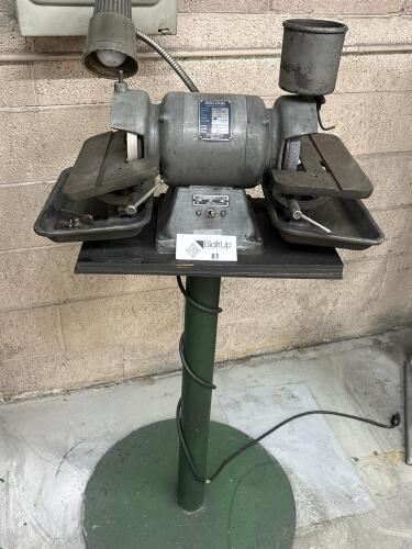 Baldor 1/2 HP Bench Grinder On Pedestal