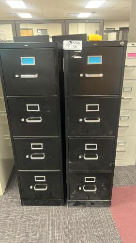 Lot of (4) Filing Cabinets