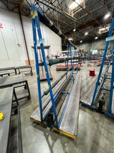 Heavy-Duty Industrial Roll Storage Rack on Casters