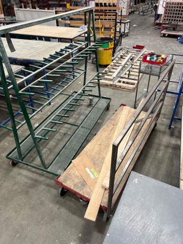 Lot of 2 industrial carts