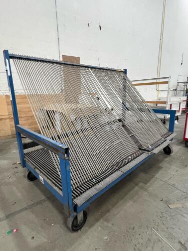 Slanted Panel Cart with Casters &ndash; Heavy-Duty Industrial