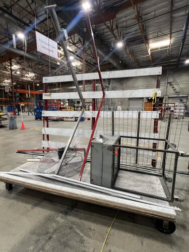 Glass Transport Cart with Accessories &ndash; Heavy-Duty Industrial