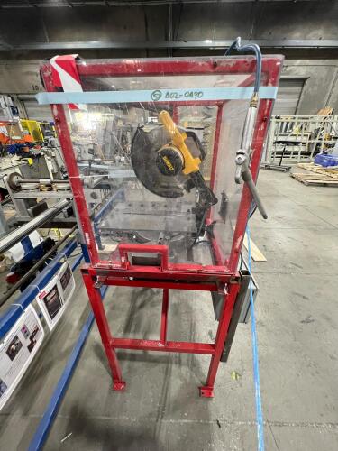 DeWalt Chop Saw Cutting Station with Safety Enclosure, Dust Collection & Pneumatic Air System