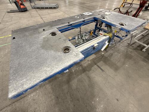 Vacuum Tilt Glass Deglzsing Table.