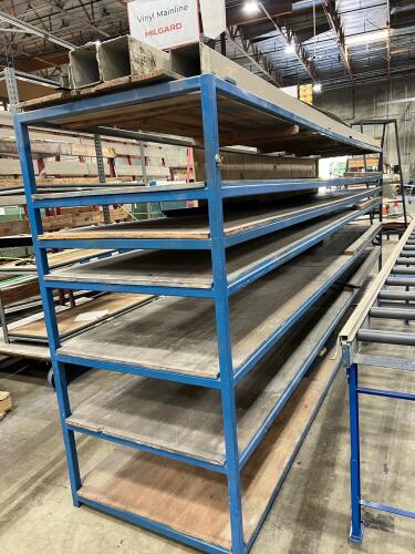 Large heavy duty industrial shelving