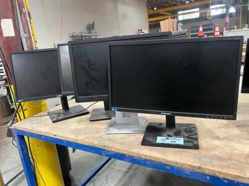 Lot of (4) various computer monitors