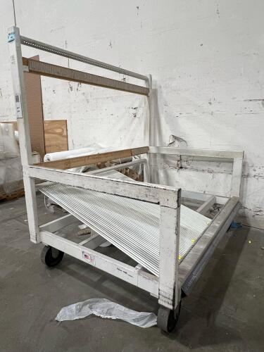 Slanted Panel Cart with Top Frame &ndash; Heavy-Duty Industrial