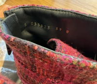 Chanel pink 2020 Interlocking CC Logo Combat Boots - 9