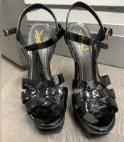 Saint Laurent Tribute Patent Platform Sandals - 2