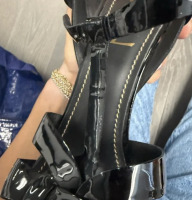 Saint Laurent Tribute Patent Platform Sandals - 5