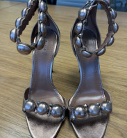 Ala&iuml;a Leather Studded Accents Sandals - 3