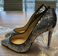 Christian Louboutin Sequins Flip From Silver To Multicolor Pumps - 2