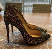 CHRISTIAN LOUBOUTIN Glitter Milkyway Pigalle Follies 100 - 7