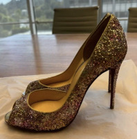 CHRISTIAN LOUBOUTIN Glitter Demi You 100 Pumps - 4