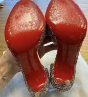 CHRISTIAN LOUBOUTIN Glitter Demi You 100 Pumps - 6