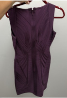 Herve Leger Naeva Bordeaux Bandage Dress - 3