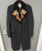 GUCCI Embroidered Wool Long Coat - 2