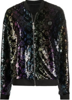PHILIPP PLEIN Monogram Sequined Bomber Jacket