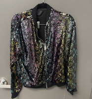 PHILIPP PLEIN Monogram Sequined Bomber Jacket - 2