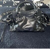 BALENCIAGA WOMEN'S NEO CAGOLE XS HANDBAG IN BLACK - 3