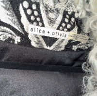 Alice + Olivia Winona Damask Fur Trim Trenchcoat - 4
